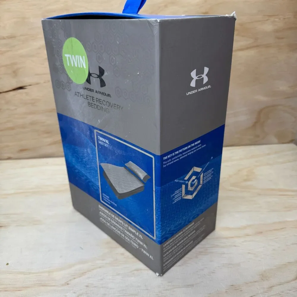NEW Under Armour Athlete Recovery Bedding TWIN XL Sheet Set White 1325133 100